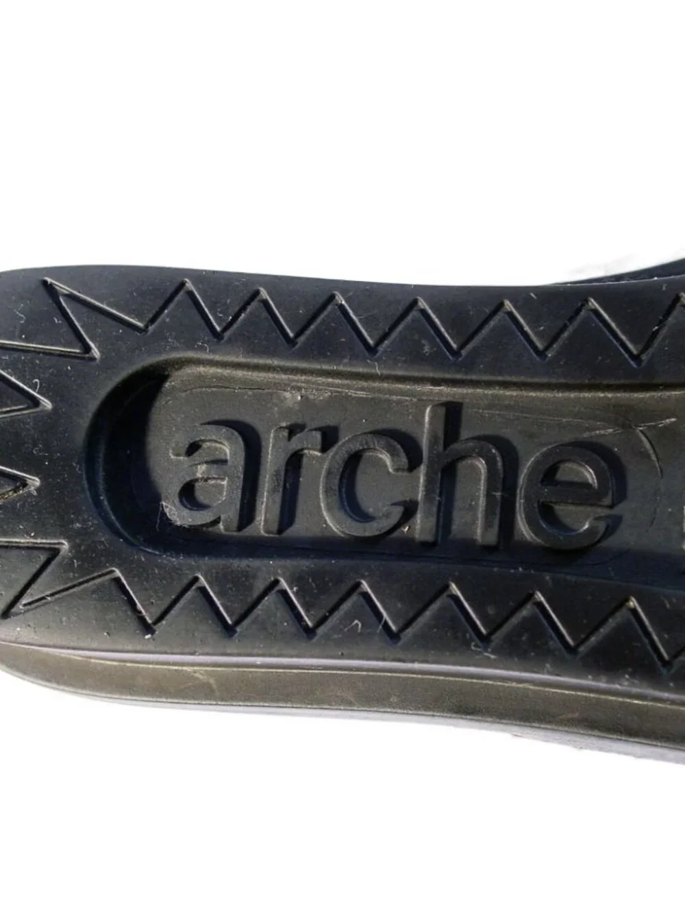 ARCHE $295 Vintage Nubuck Lattice Low Wedge Heel Zip Shoes 38/8 - Made in FRANCE - Picture 11 of 11